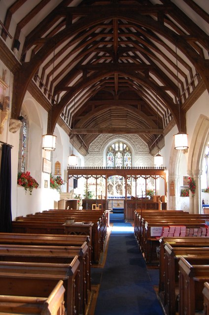 Interior, church of St Margaret, Margaretting
