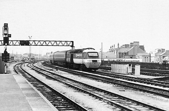 High Speed Train at Cardiff, 1986