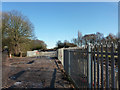 SJ8092 : Access to Metrolink construction site from Rifle Road, Sale by Phil Champion