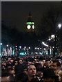 TQ3080 : London: New Year crowds on Whitehall by Chris Downer