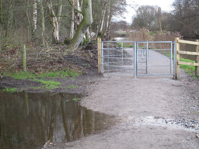 Kissing gate on the towpath