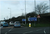 ST6083 : Slip road M5 junction 16 by Ruth Riddle