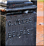 J3773 : Ornamental gatepost, Belfast (2) by Albert Bridge