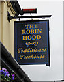 The Robin Hood (2) - sign, 54 The Crescent, Willenhall