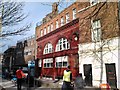 The former Brompton Road tube station, Cottage Place