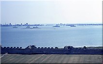 SU6203 : Portsmouth Harbour from Portchester Castle (1) by Barry Shimmon
