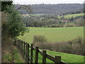 Narrow path leading down from Chinnor Road