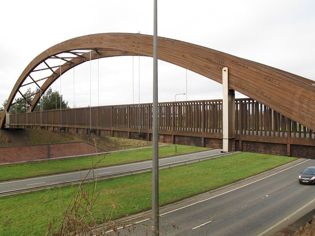Bridge over the A523