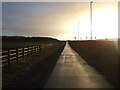 Cycle track beside Pontefract Lane