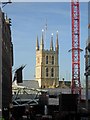TQ3280 : Southwark Cathedral from London Bridge Street by Stephen McKay