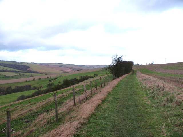 The Wolds Way above Millington
