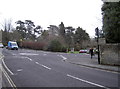 Roundabout at the top of the hill