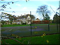 Tennis court by footpath in Bosham