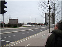 TQ3884 : View of Stratford Town Centre from Westfield Way by Robert Lamb