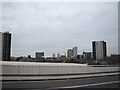 Buildings in Stratford, viewed from Westfield Way