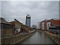 Looking back along the Lea towards Stratford