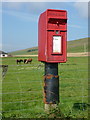 HU4244 : Veensgarth: postbox № ZE2 6 by Chris Downer