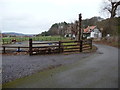 Footpath along a roadway near Conwy