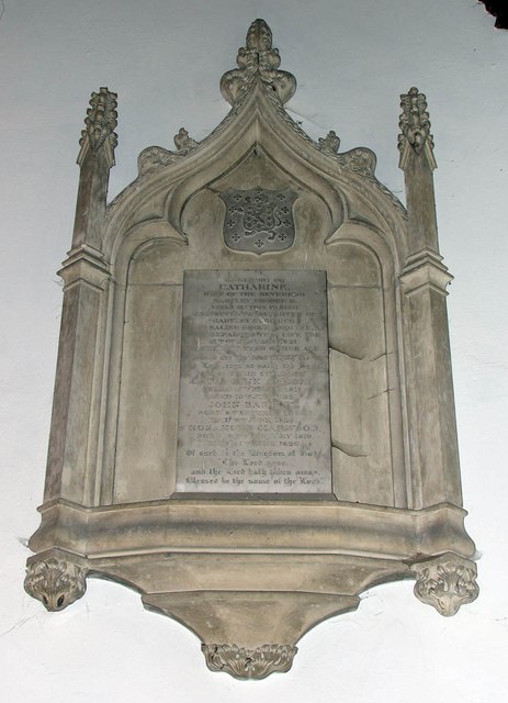 St James the Great, Great Saling - Wall monument
