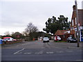 The entrance to Heathlands Park & 748 Foxhall Road Postbox