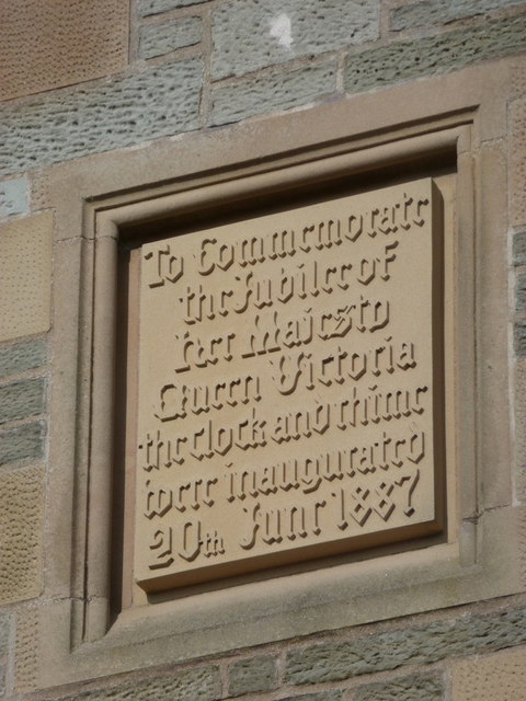 Lerwick: Town Hall clock plaque