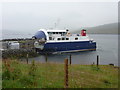 Laxo: the Whalsay ferry arrives