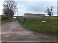 Farm access road to Oburnford Farm