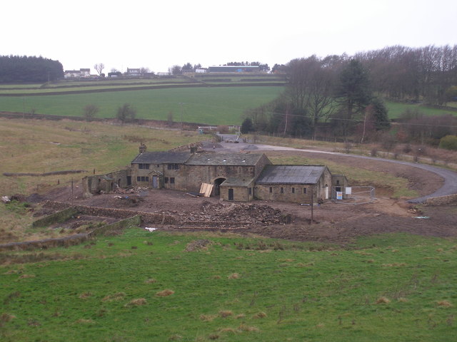 Cliffe House from the Staples Brow bridleway