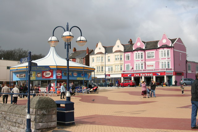 Barry Island seafront March 2008 Amusement Arcades Gavin & Stacey