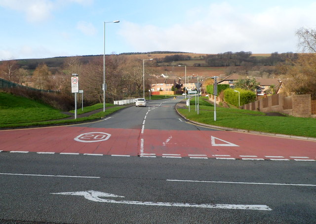 SW end of Ty Canol Way, Cwmbran