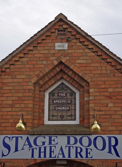 Stage Door Theatre (3) - detail, Aston Street, Wem