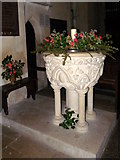 SY5889 : Font, The Church of St Michael and All Angels by Maigheach-gheal