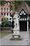 TQ2981 : Statue, Soho Square - Charles II by John Salmon