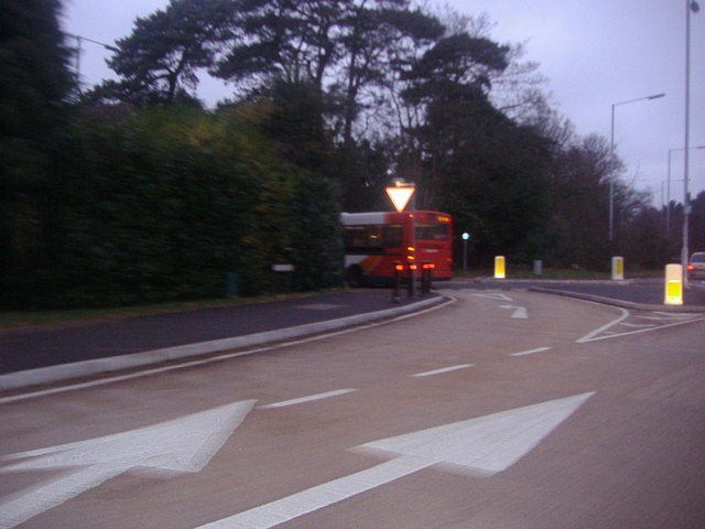 Junction of The Maultway and Upper Chobham Road