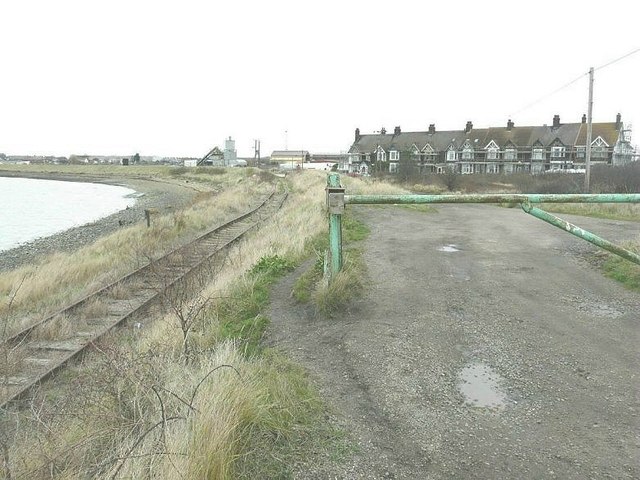 The railway to Rushenden Pier