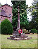 SJ7601 : Beckbury Memorial Cross (war memorial), Badger Lane, Beckbury by P L Chadwick