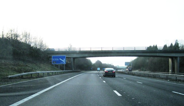 Approaching junction 10a M23