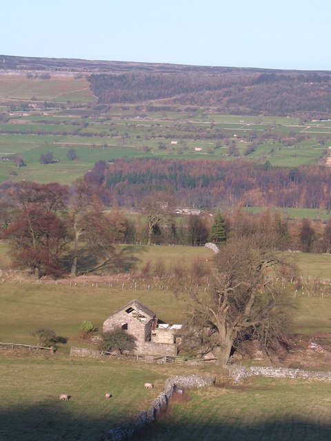 Barn above West Witton