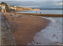 SX9676 : Beach and breakwater at Dawlish by Derek Harper