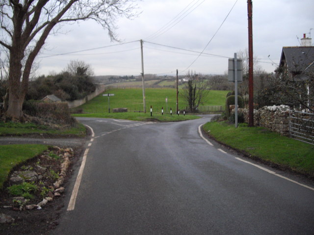 Junction of Swanbridge Rd, Sully Rd and Cog Rd, at Cog