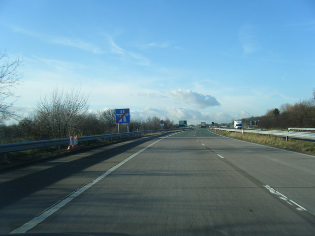 End of M56 westbound © Colin Pyle :: Geograph Britain and Ireland