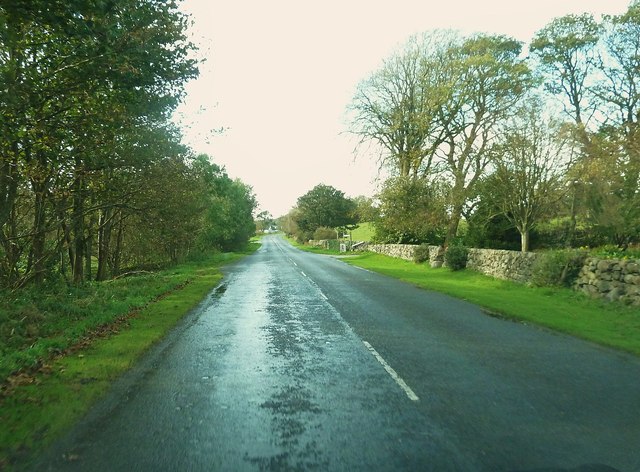 The entrance to East Barcloy on the A710