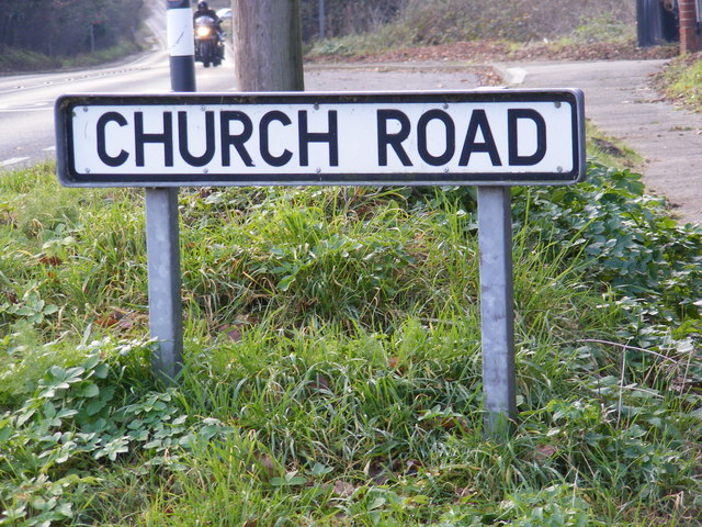 Church Road sign