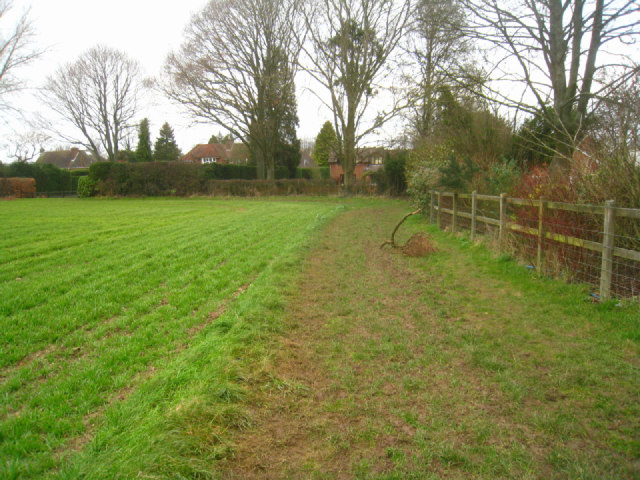 Path into Oakley village
