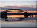 NT6678 : Coastal East Lothian : Sunset Bridge by Richard West