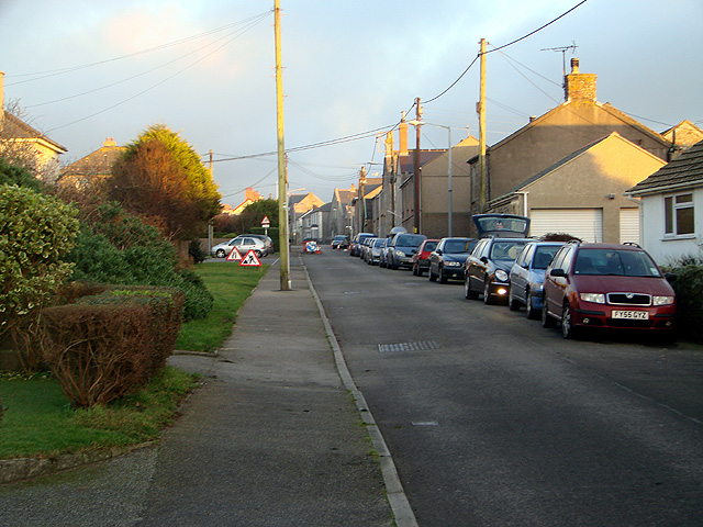 Entering St. Just along Cape Cornwall Road