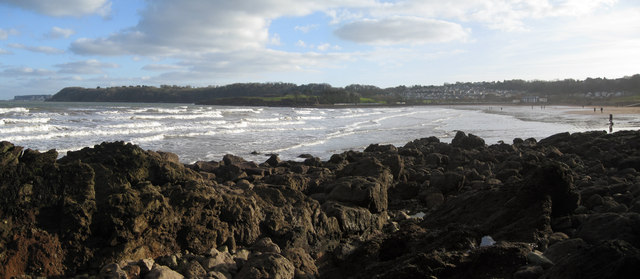 Broadsands .... a broad view of the bay at low tide