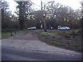 TQ1356 : Entrance to car park on Great Bookham Common by David Howard