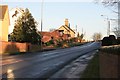 Wrawby village the Black Horse pub on the left