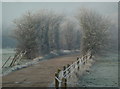 Track to the reserve on a frosty morning